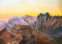 Gallery 1  Landscapes - Sunrise Glydwr Fach - Oil
